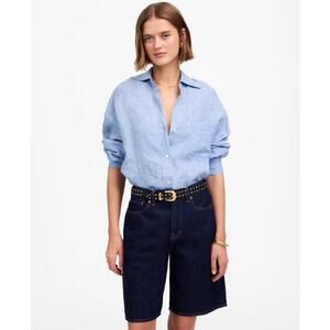 Madewell The 1997 Denim Bermuda Short WMNS 25 Bronxville Wash Blue Rigid Hi-Rise